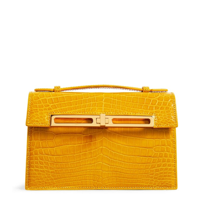 Bolsa Handle Mini Crocodile Emma - Mercado de Luxo - O Maior E-Commerce de Bens, Produtos e Serviços de Luxo do Brasil.