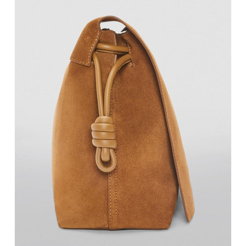 Bolsa Messenger Suede Flamenco Satchel
