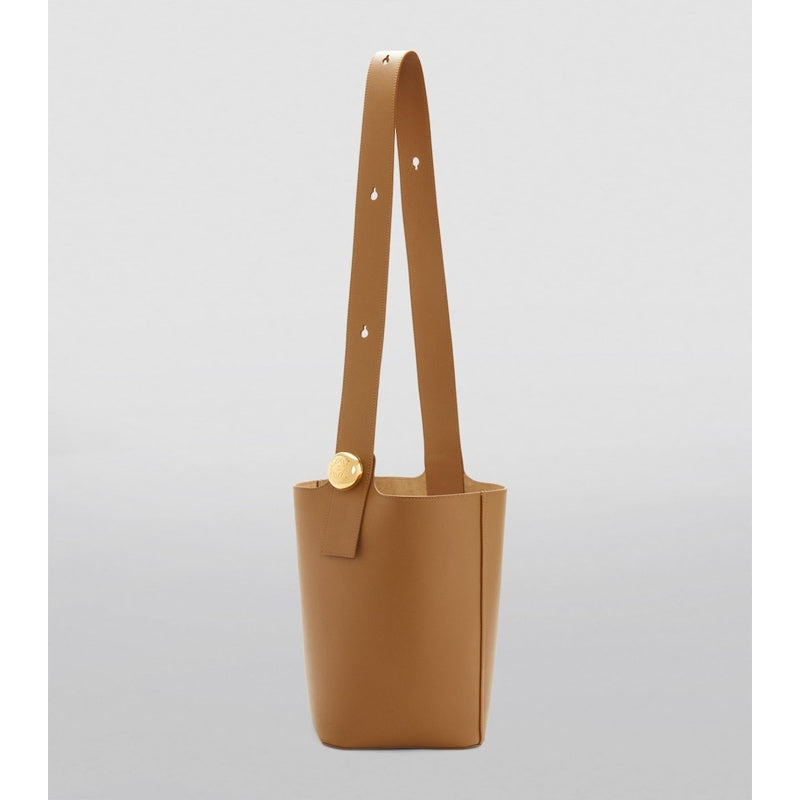 Bolsa Bucket Medium Pebble-Calfskin