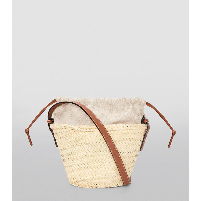 Bolsa Bucket Collab x Paula's Ibiza Woven Drawstring