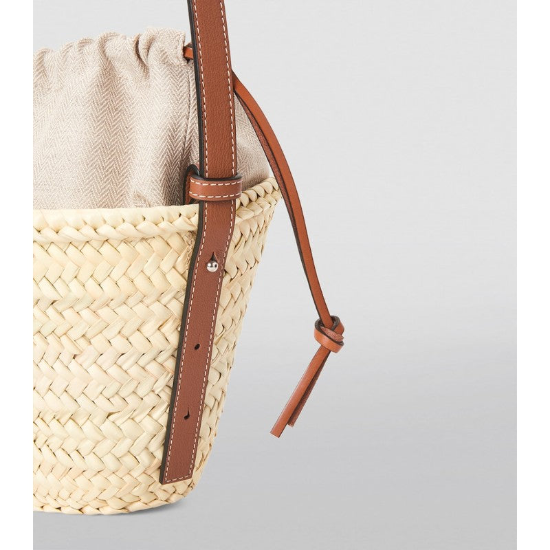 Bolsa Bucket Collab x Paula's Ibiza Woven Drawstring