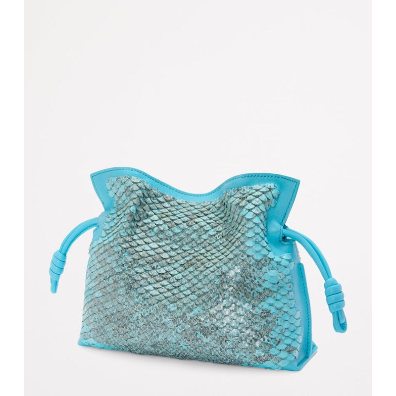 Bolsa Clutch Mini Snakeskin Scales Flamenco