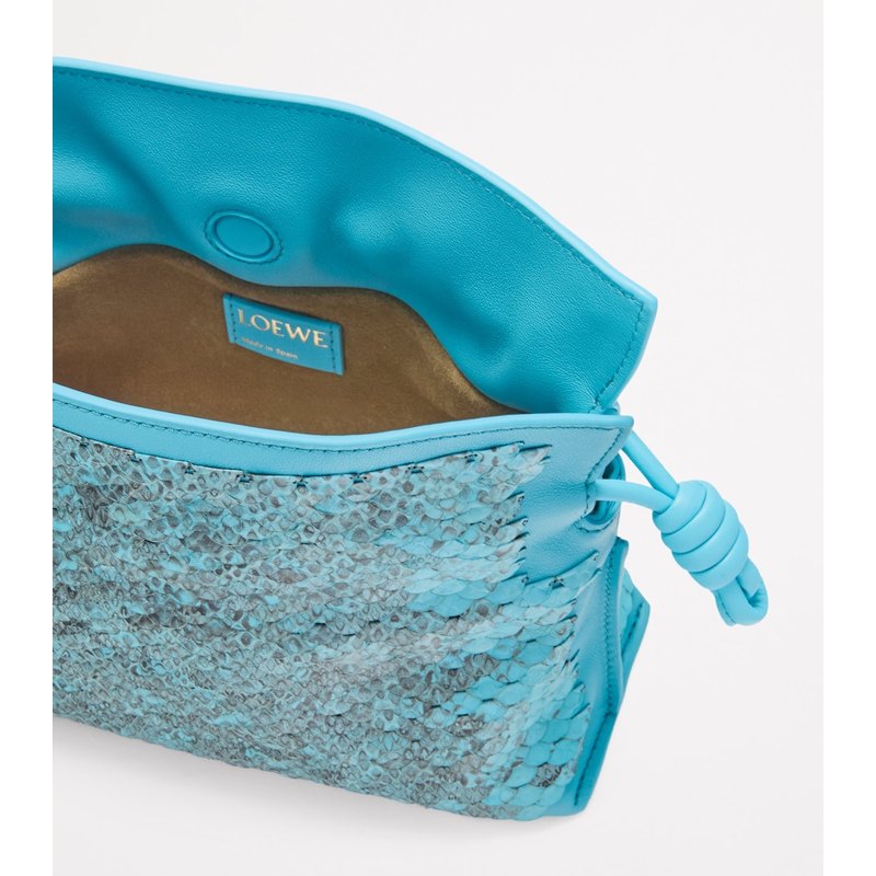 Bolsa Clutch Mini Snakeskin Scales Flamenco
