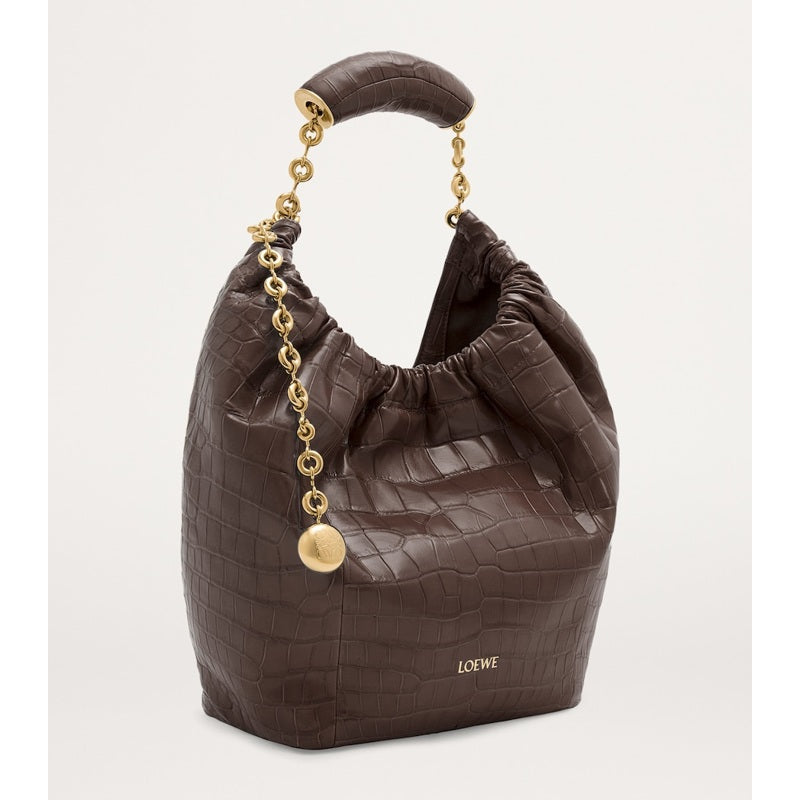 Bolsa Shoulder Small Crocodile Squeeze