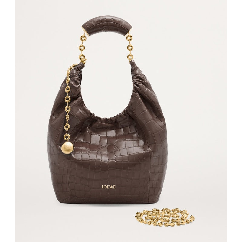 Bolsa Shoulder Small Crocodile Squeeze