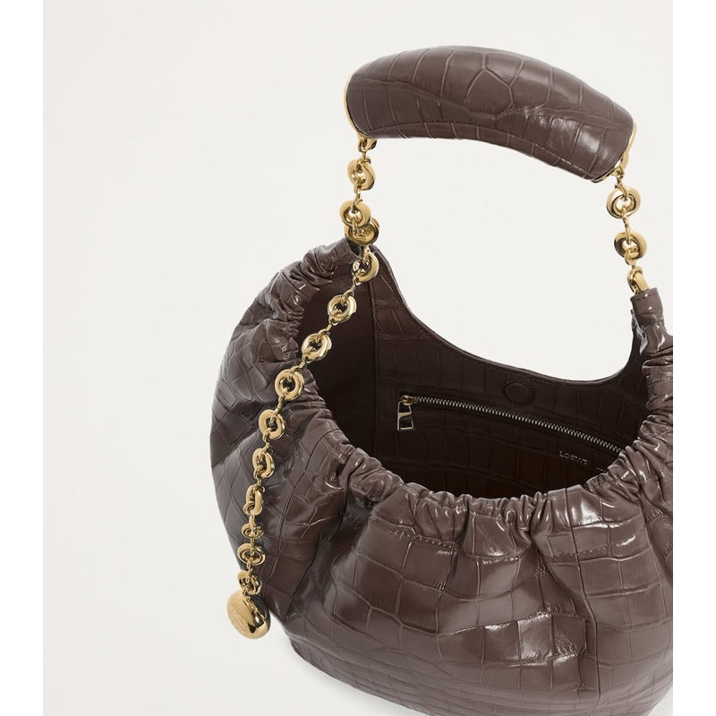 Bolsa Shoulder Small Crocodile Squeeze