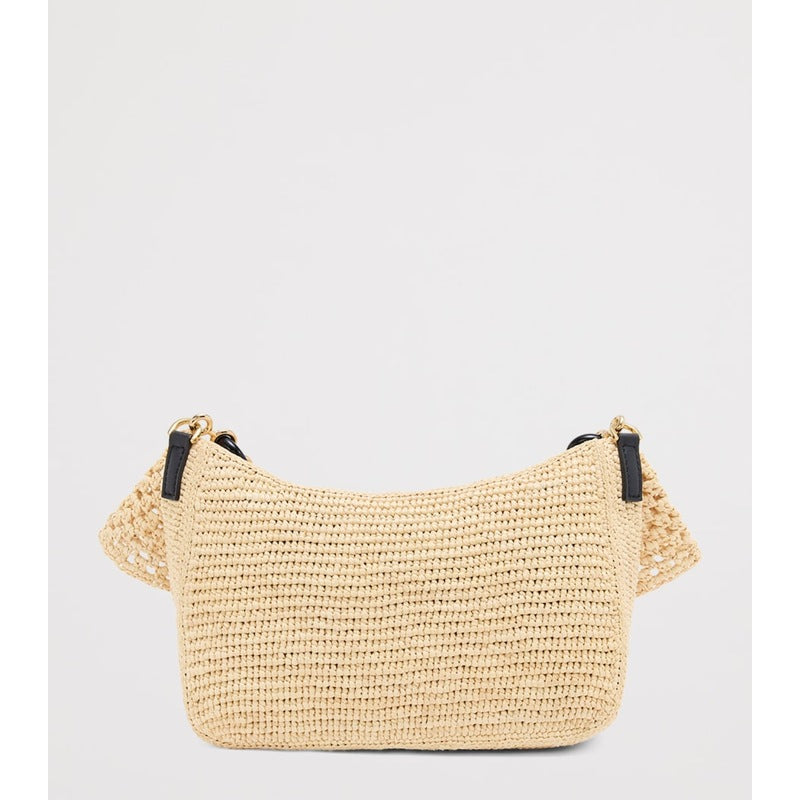 Bolsa Shoulder Collab x Paula's Ibiza Medium Raffia Ola