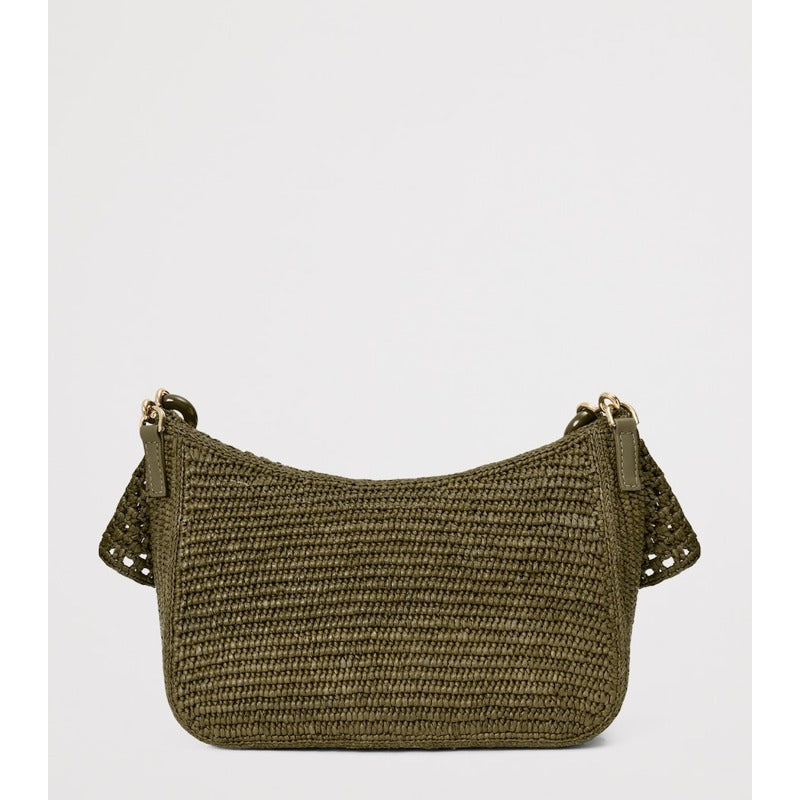 Bolsa Shoulder Collab x Paula's Ibiza Medium Raffia Ola