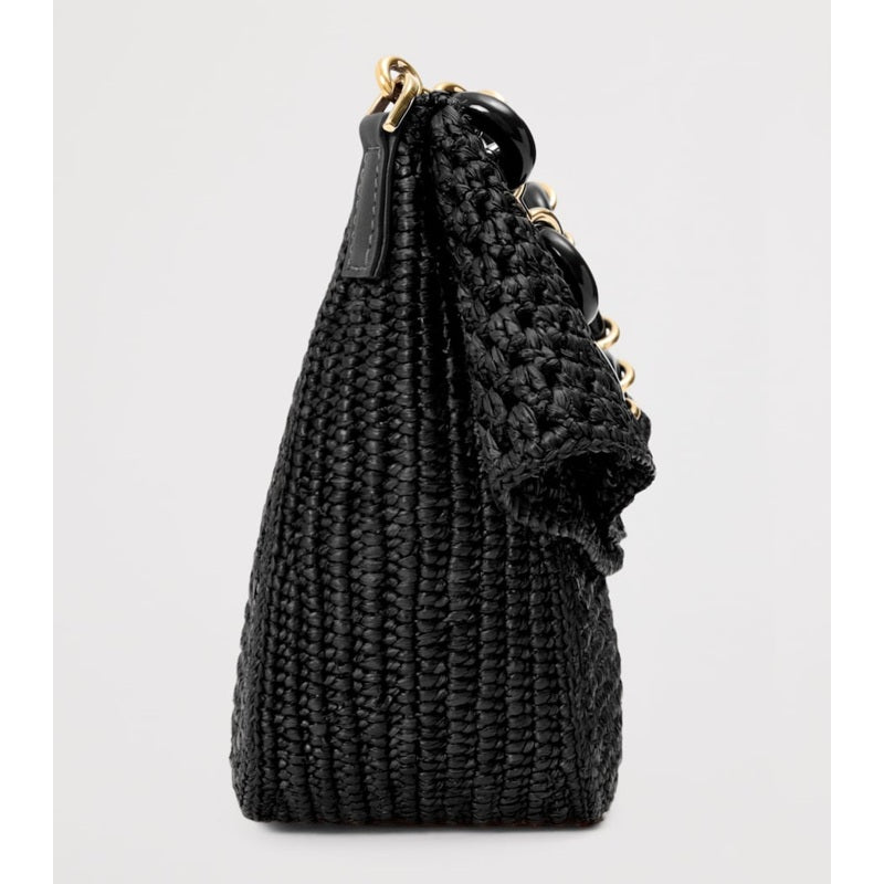 Bolsa Shoulder Collab x Paula's Ibiza Medium Raffia Ola
