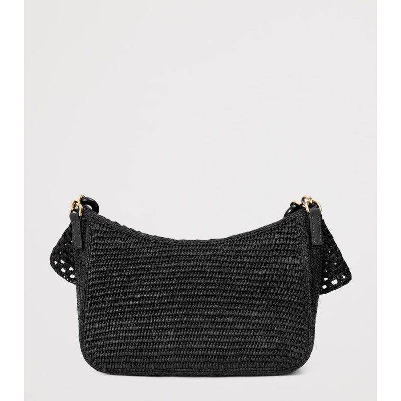 Bolsa Shoulder Collab x Paula's Ibiza Medium Raffia Ola