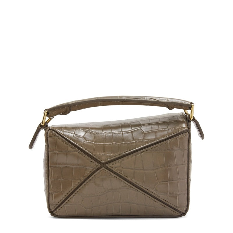Bolsa Handle Mini Crocodile Puzzle - Mercado de Luxo - O Maior E-Commerce de Bens, Produtos e Serviços de Luxo do Brasil.