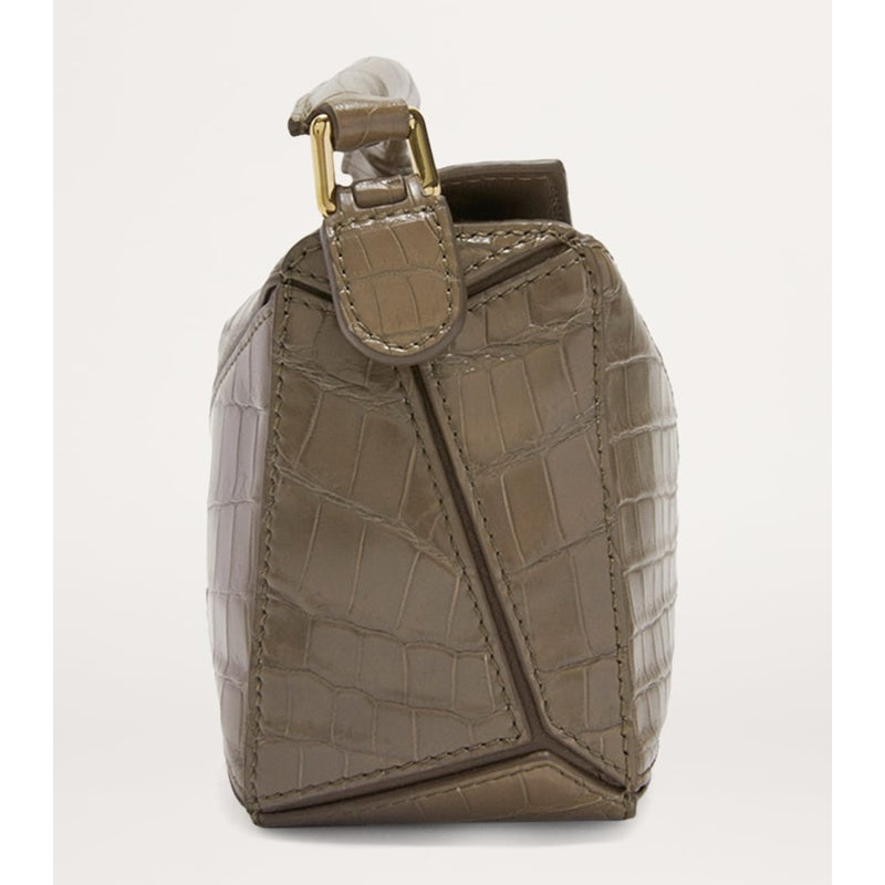 Bolsa Handle Mini Crocodile Puzzle