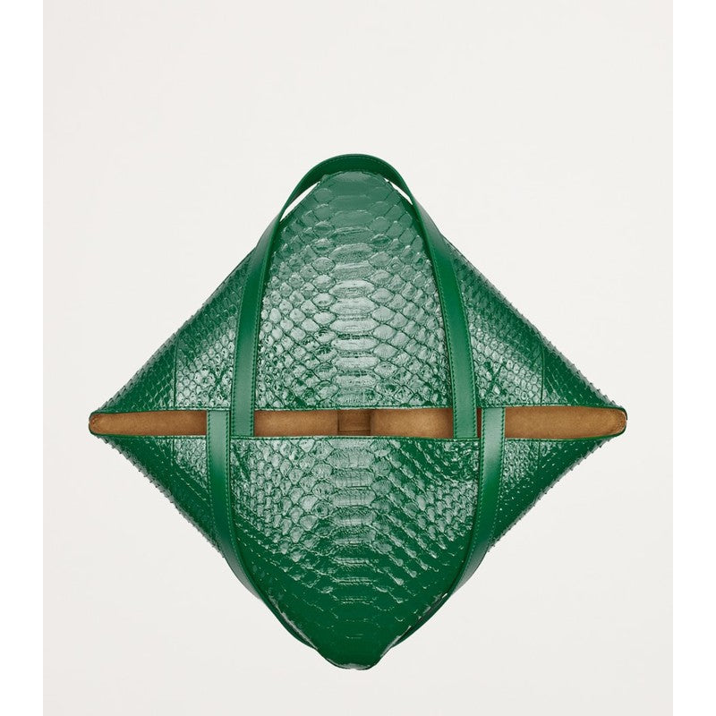 Bolsa Tote Large Python Skin Puzzle Fold