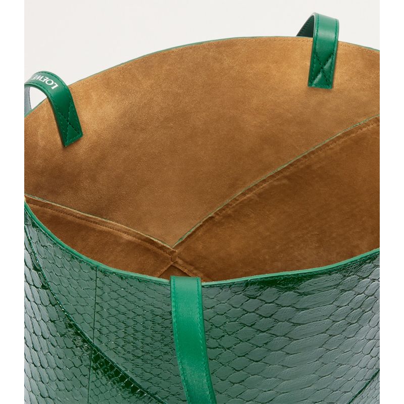 Bolsa Tote Large Python Skin Puzzle Fold