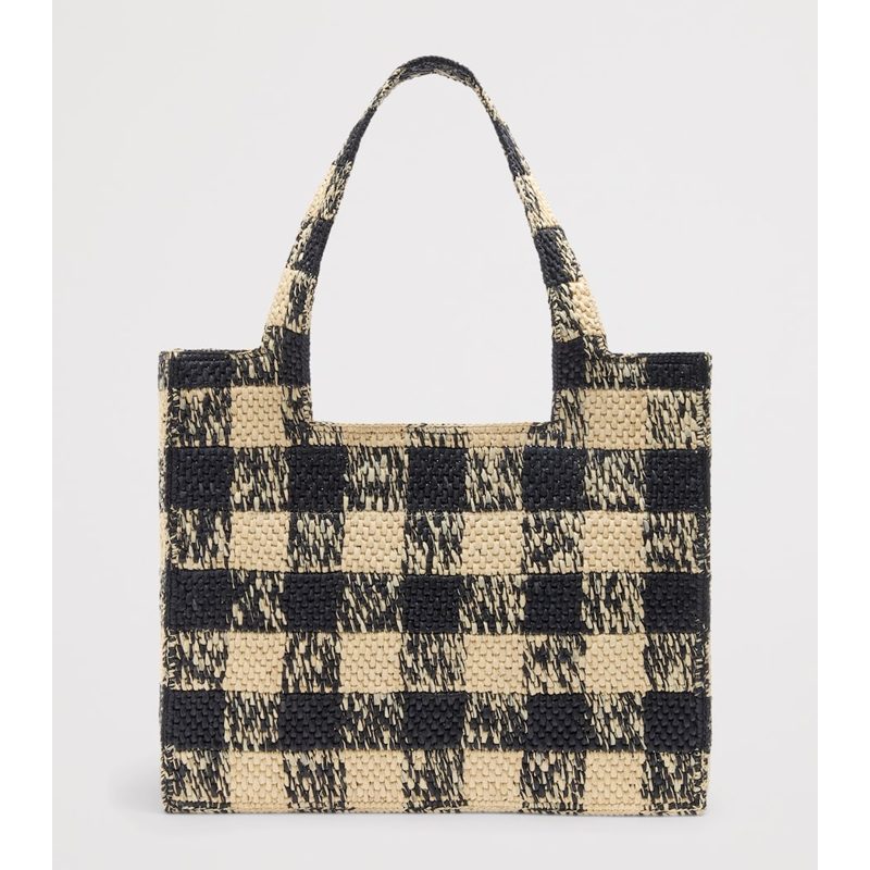 Bolsa Tote Collab x Paula's Ibiza Large Raffia Gingham