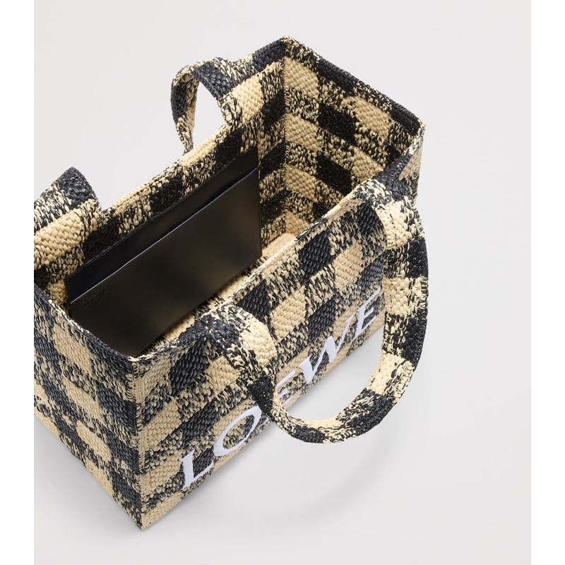 Bolsa Tote Collab x Paula's Ibiza Large Raffia Gingham