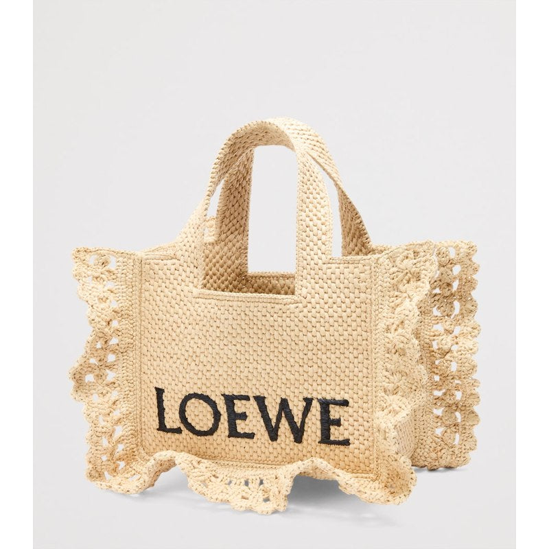 Bolsa Tote Collab x Paula's Ibiza Raffia Font