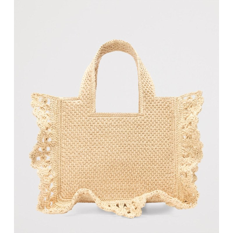 Bolsa Tote Collab x Paula's Ibiza Raffia Font