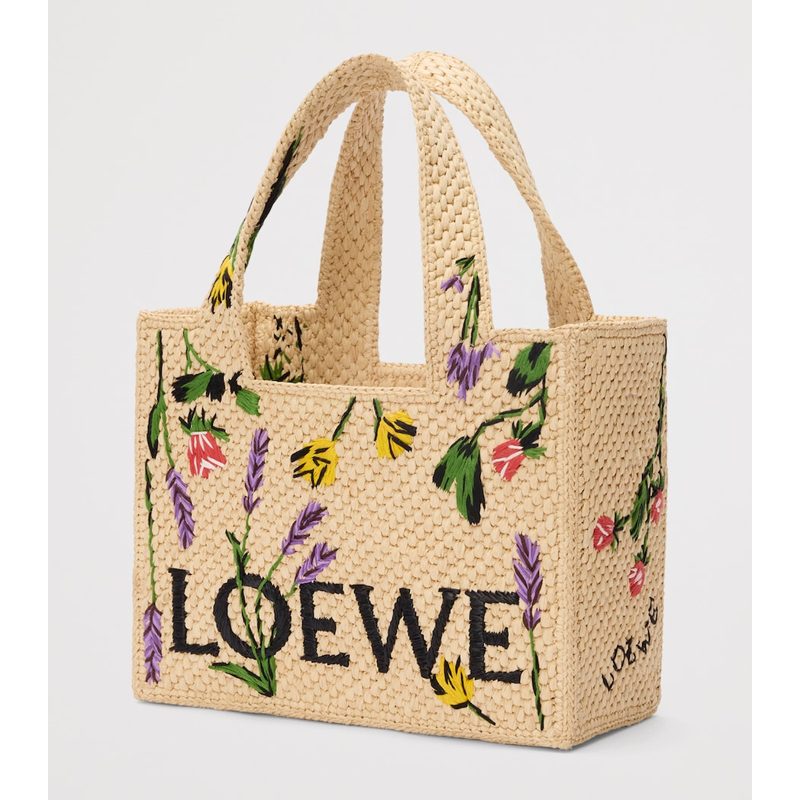 Bolsa Tote Collab x Paula's Ibiza Raffia Font