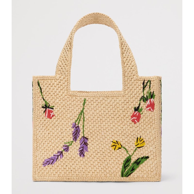 Bolsa Tote Collab x Paula's Ibiza Raffia Font
