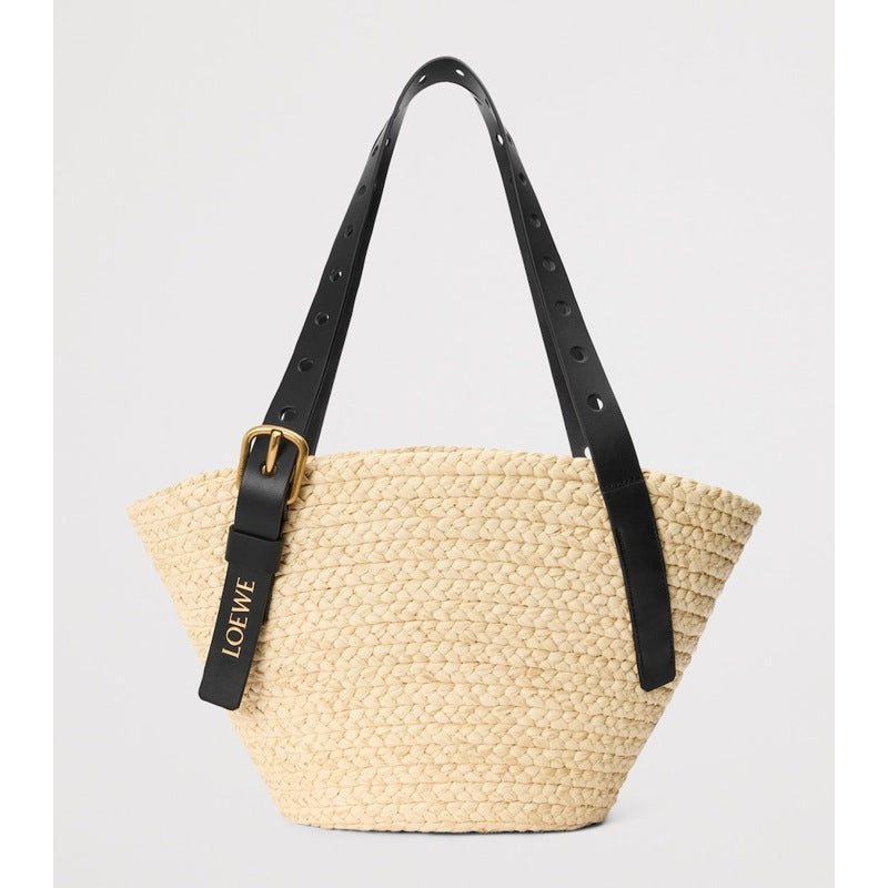 Bolsa Tote Collab x Paula's Ibiza Small Raffia Punch-Hole