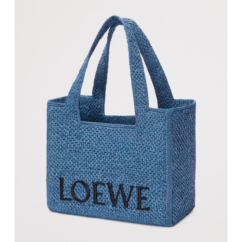 Bolsa Tote Collab x Paula's Ibiza Medium Raffia Font