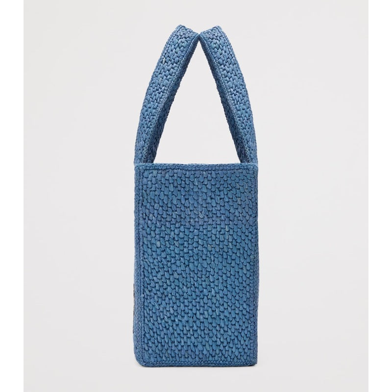 Bolsa Tote Collab x Paula's Ibiza Medium Raffia Font