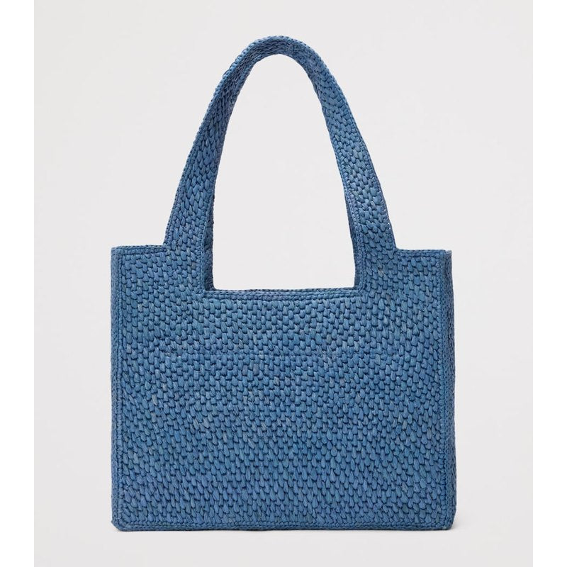 Bolsa Tote Collab x Paula's Ibiza Medium Raffia Font