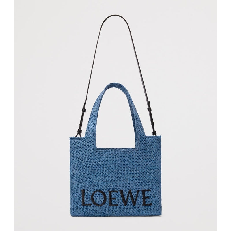 Bolsa Tote Collab x Paula's Ibiza Medium Raffia Font