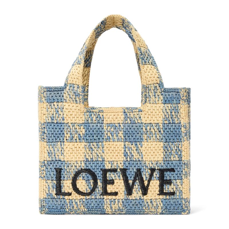 Bolsa Tote Collab x Paula's Ibiza Small Gingham Font - Mercado de Luxo - O Maior E-Commerce de Bens, Produtos e Serviços de Luxo do Brasil.