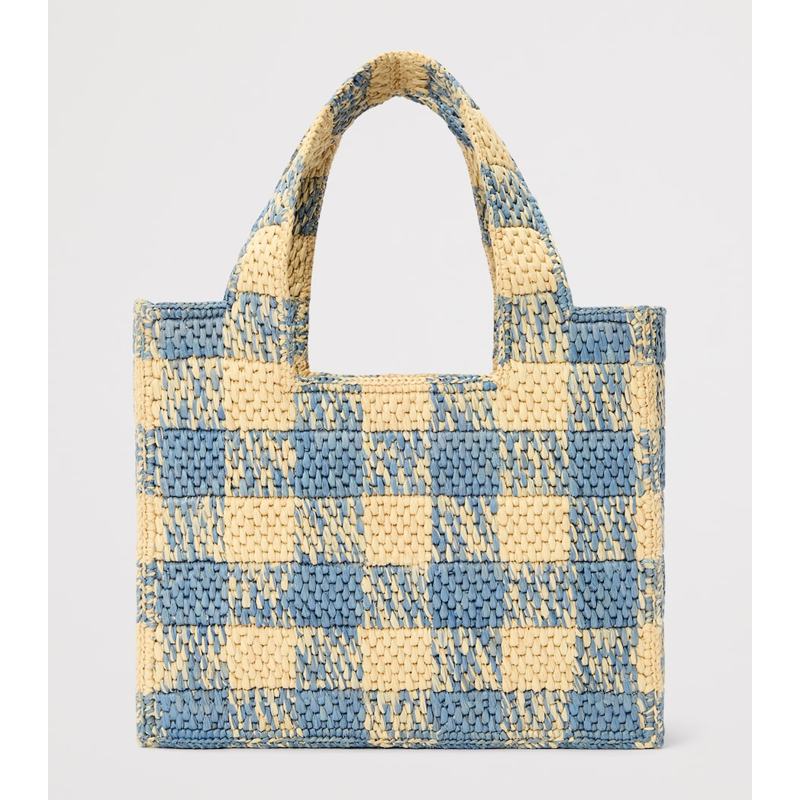 Bolsa Tote Collab x Paula's Ibiza Small Gingham Font