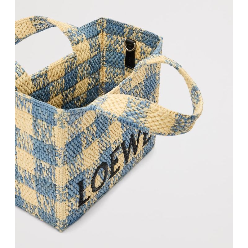 Bolsa Tote Collab x Paula's Ibiza Small Gingham Font