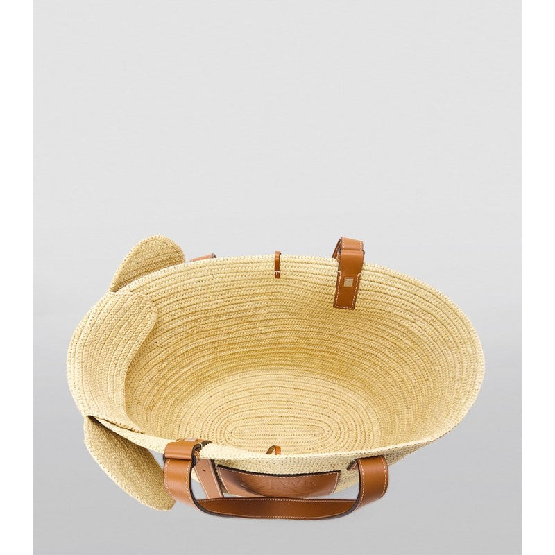 Bolsa Tote Woven Elephant Basket