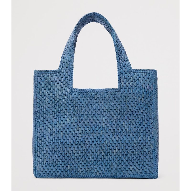 Bolsa Tote Collab x Paula's Ibiza Small Raffia Font