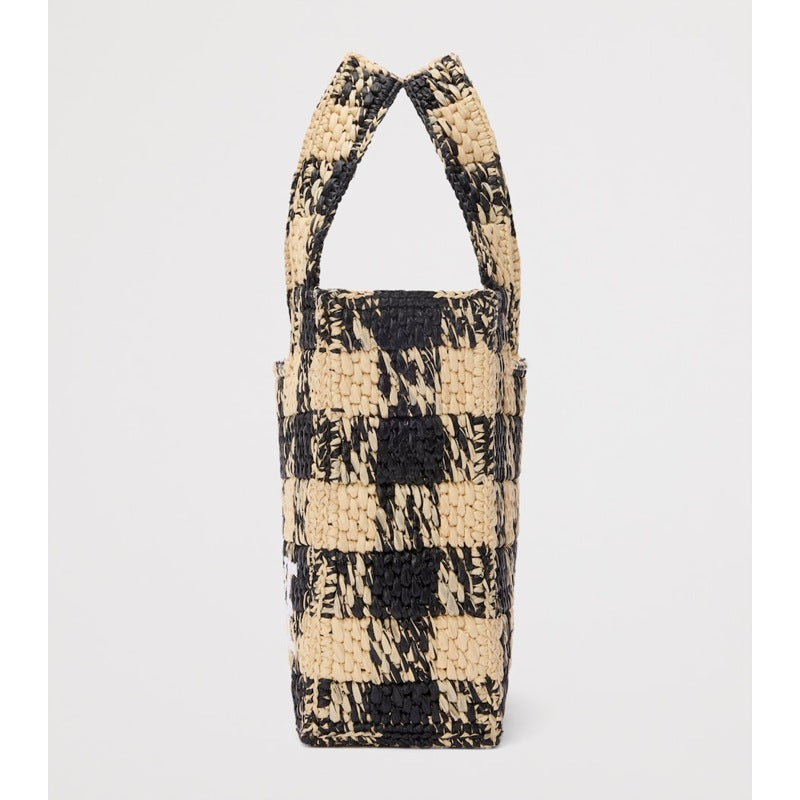 Bolsa Tote Collab x Paula's Ibiza Mini Raffia Gingham
