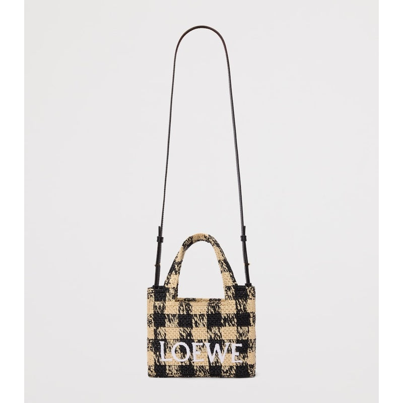 Bolsa Tote Collab x Paula's Ibiza Mini Raffia Gingham