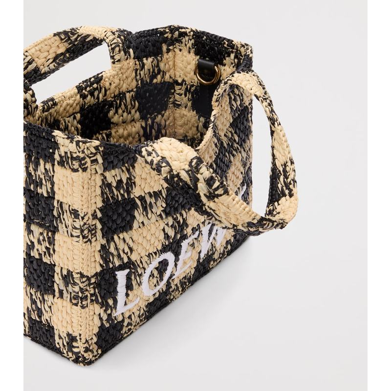 Bolsa Tote Collab x Paula's Ibiza Mini Raffia Gingham