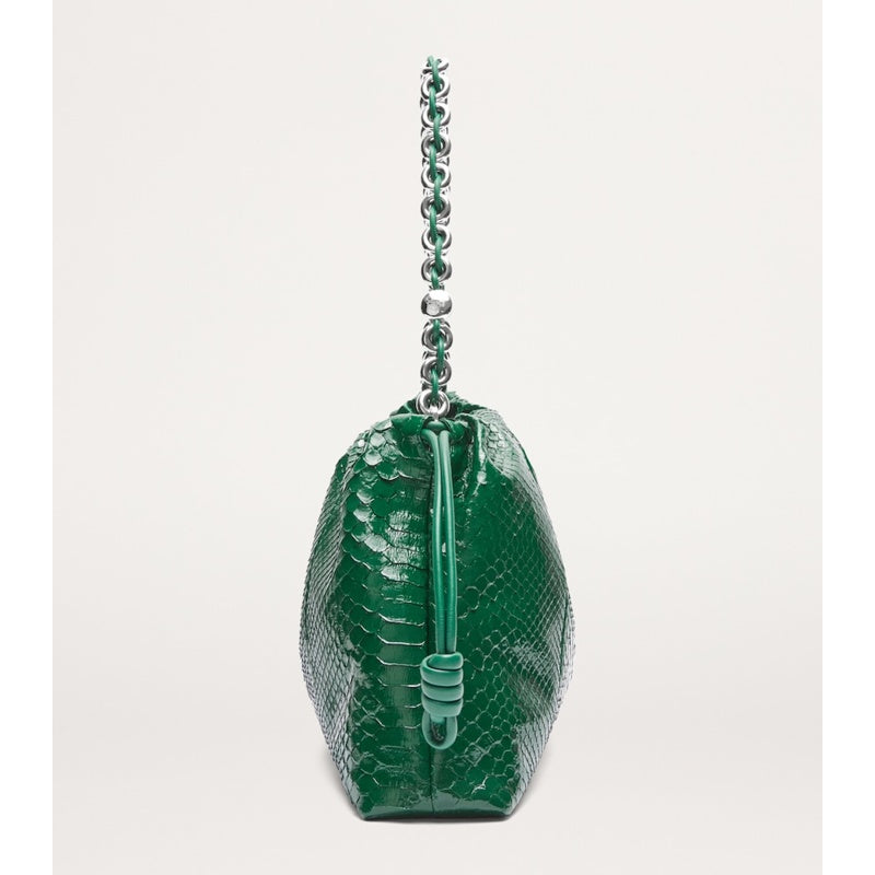 Bolsa Handle Large Patent Python Flamenco Purse