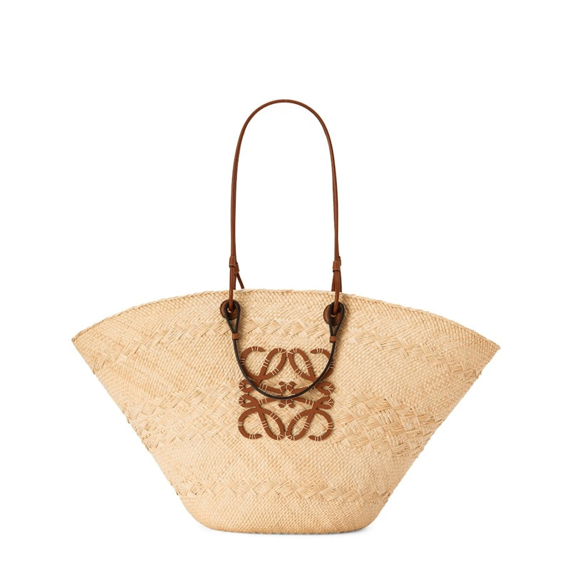 Bolsa Beach Collab x Paula’s Ibiza Large Woven Anagram Basket - Mercado de Luxo - O Maior E-Commerce de Bens, Produtos e Serviços de Luxo do Brasil.