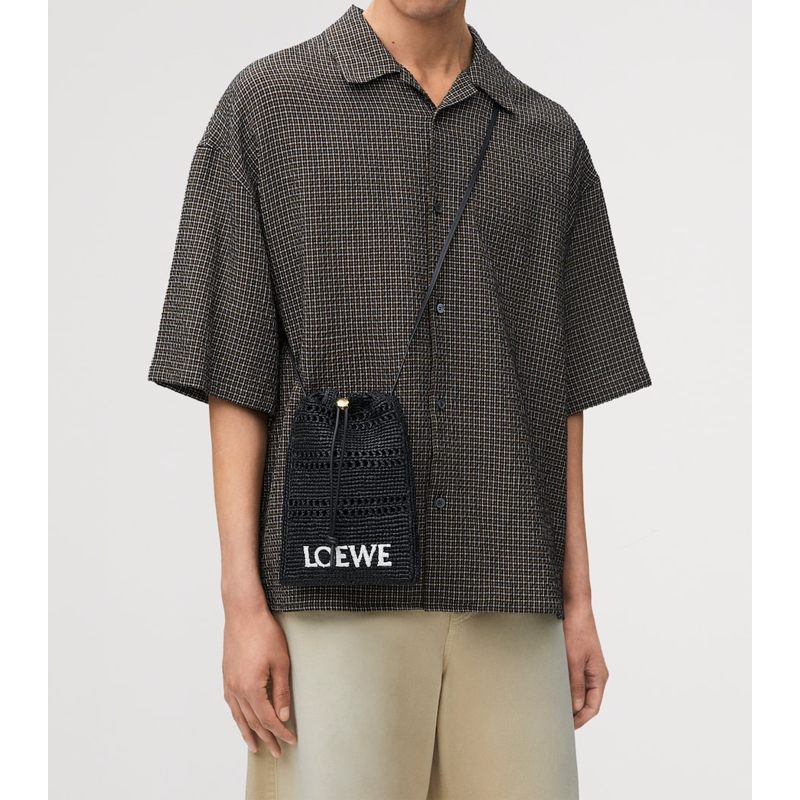 Bolsa Beach Collab x Paula's Ibiza Raffia Drawstring Pocket