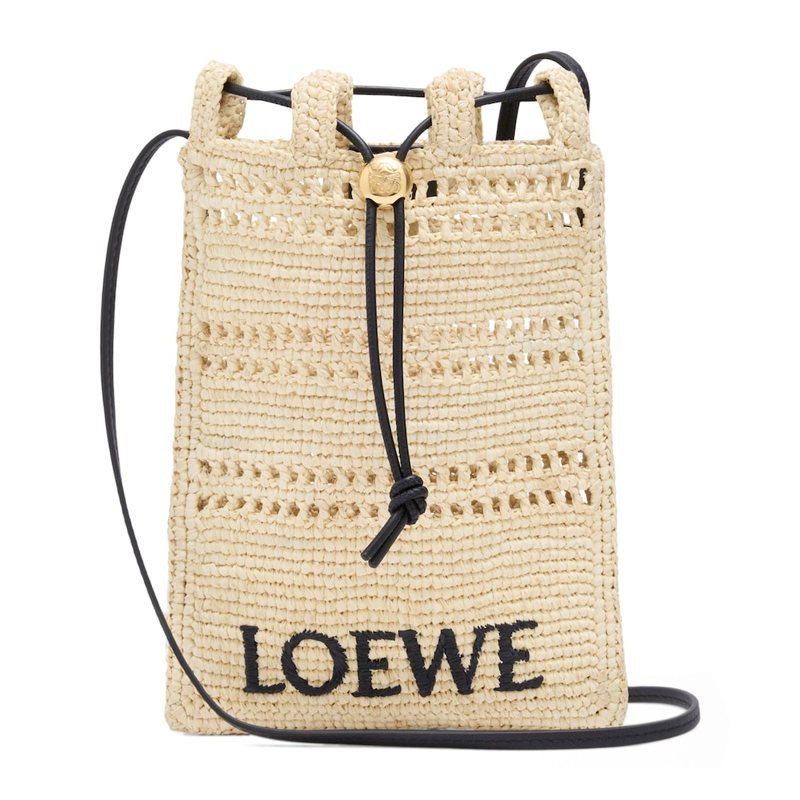 Bolsa Beach Collab x Paula's Ibiza Raffia Drawstring Pocket - Mercado de Luxo - O Maior E-Commerce de Bens, Produtos e Serviços de Luxo do Brasil.