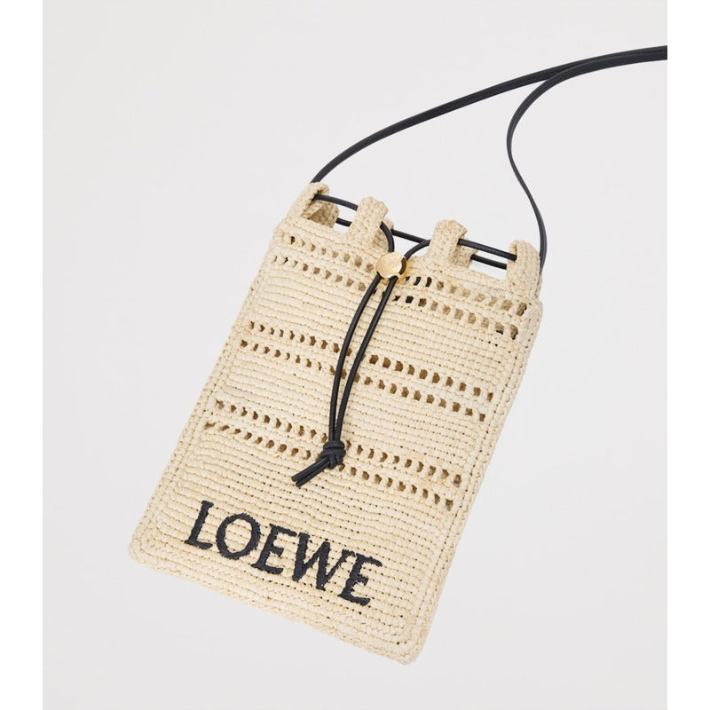 Bolsa Beach Collab x Paula's Ibiza Raffia Drawstring Pocket