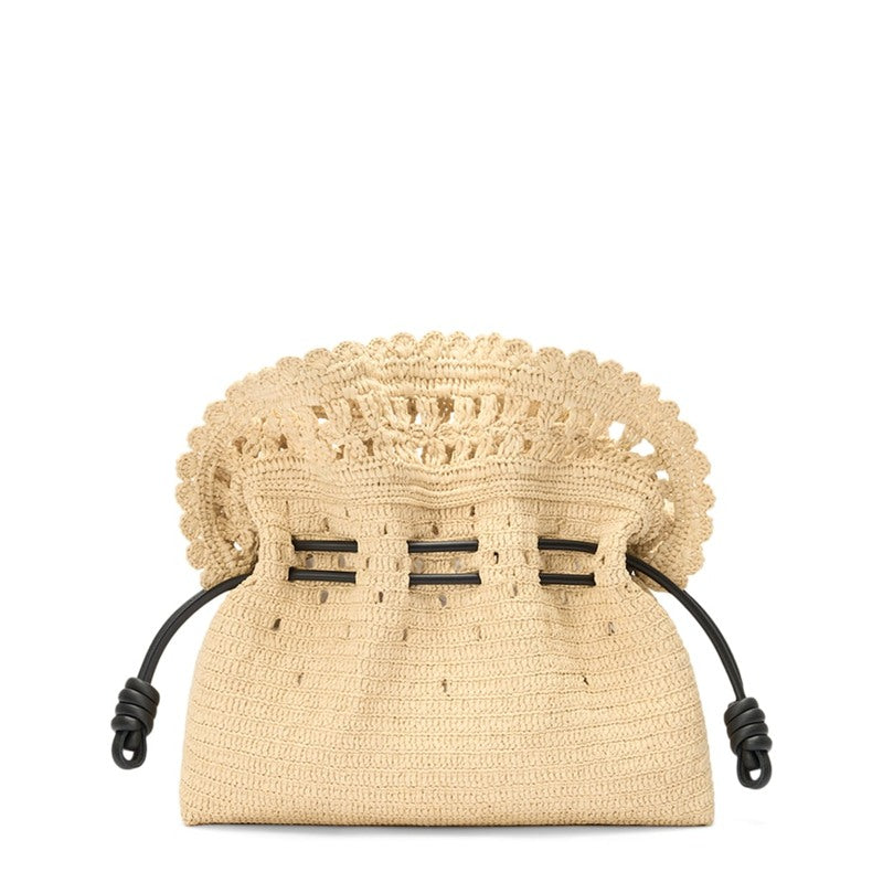 Bolsa Beach Collab x Paula's Ibiza Raffia Flamenco Purse - Mercado de Luxo - O Maior E-Commerce de Bens, Produtos e Serviços de Luxo do Brasil.