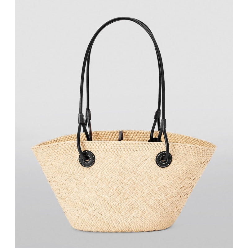Bolsa Beach Collab x Paula’s Ibiza Small Woven Anagram Basket