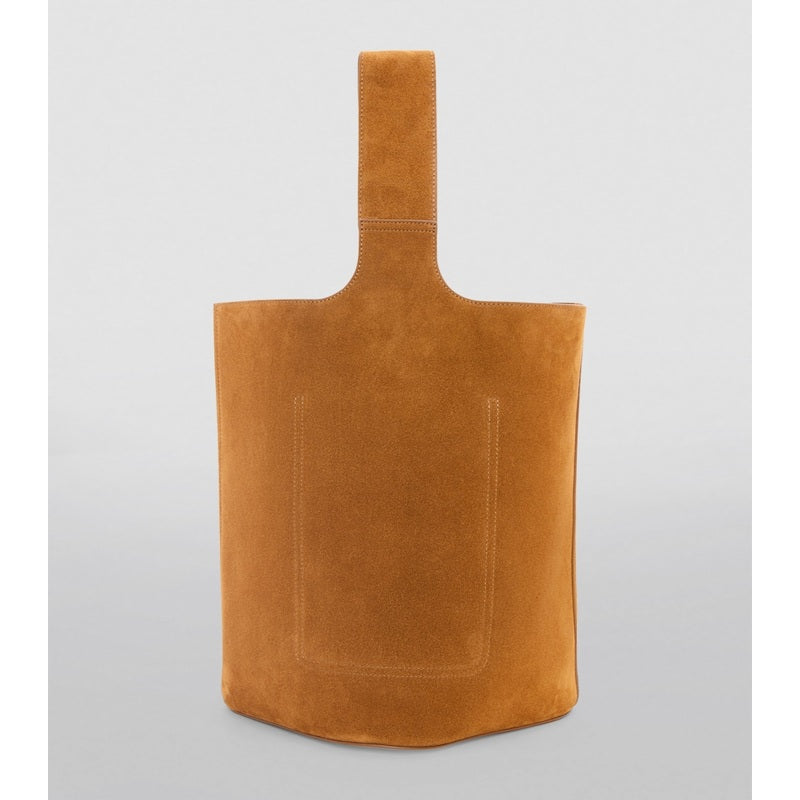 Bolsa Tote Large Suede Pebble