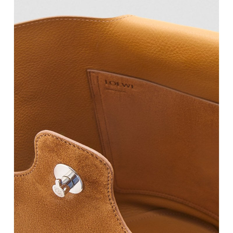 Bolsa Tote Large Suede Pebble