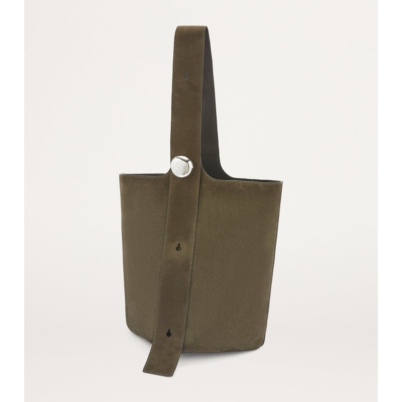 Bolsa Tote Large Suede Pebble