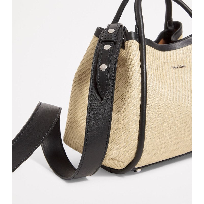 Bolsa Handle Extra Small Raffia Marine