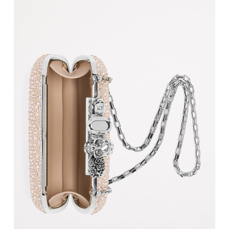 Bolsa Clutch Crystal Skull Four-Ring