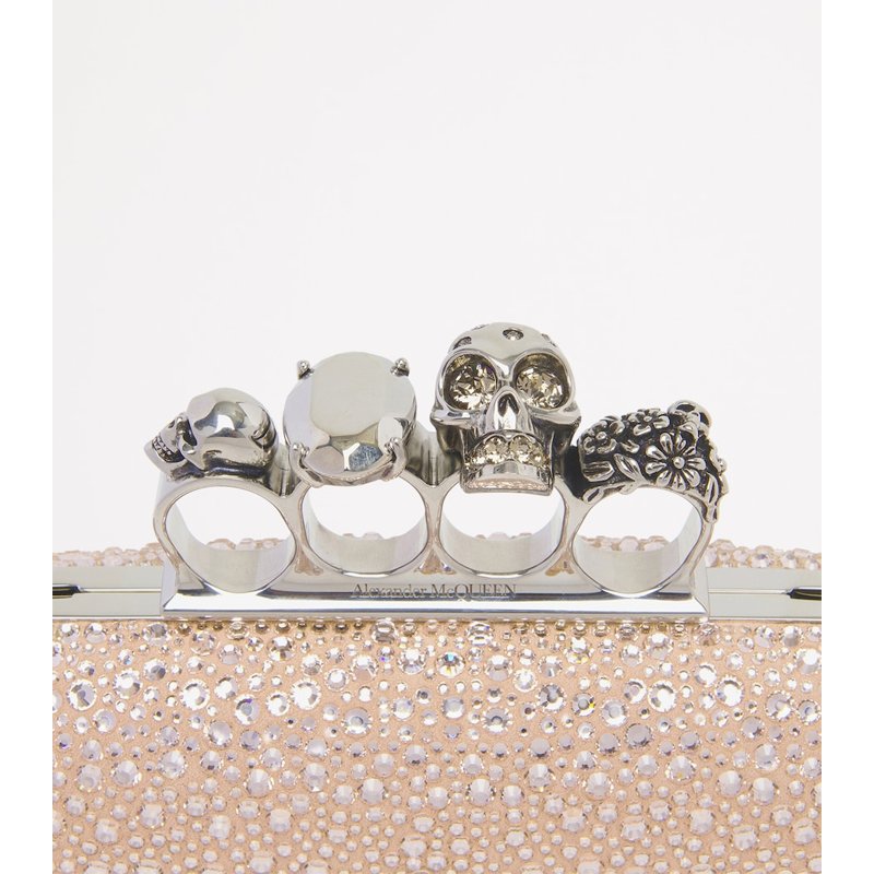 Bolsa Clutch Crystal Skull Four-Ring